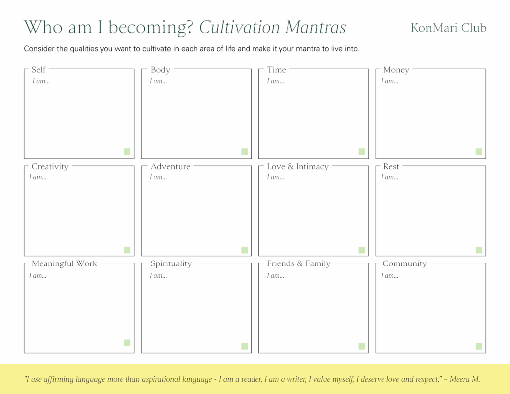 Who am I becoming: Cultivation Mantras